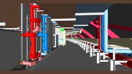 3D MEP Model of Plant Room